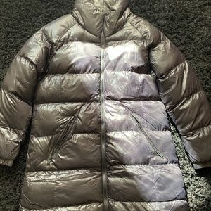 Black mid length bubble jacket